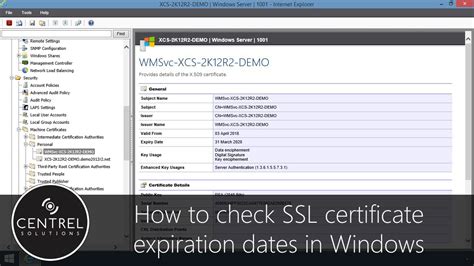 How To Check SSL Certificate Expiration Date In Windows