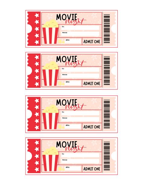 Movie Night PrintablesPrintable bundle | Movie night printables, Movie ...