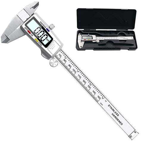 0-150mm Digital Vernier Stainless Steel LCD Display Caliper with Tri-c ...