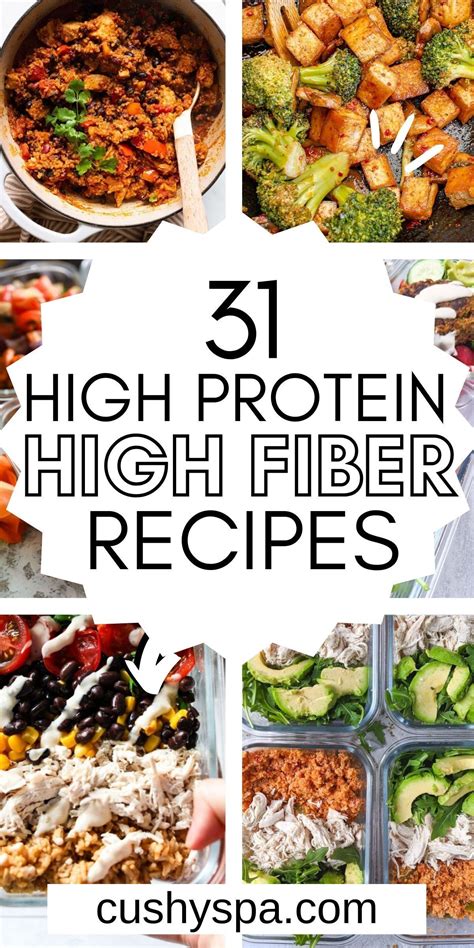 31 High Protein High Fiber Recipes | Healthy high protein meals, High fiber meal plan, High ...