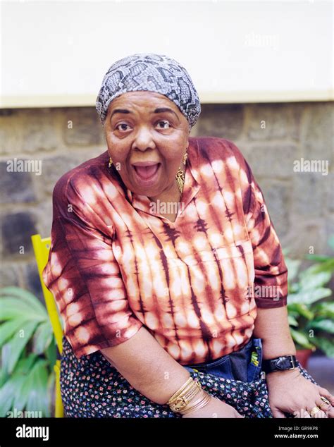 Singer Cesaria Evora sits for a portrait at her home. Mindelo, Sao ...