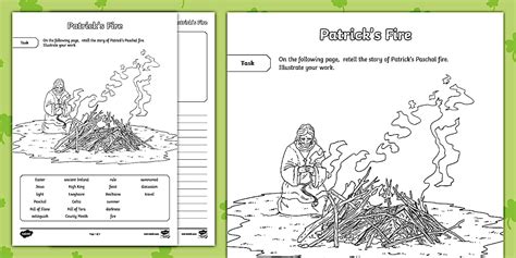 Patrick's Fire Writing Activity Sheets
