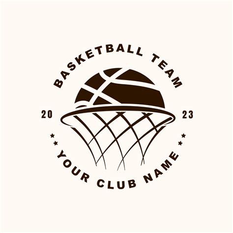 Basketball logo design template simple style design vector 22528479 ...
