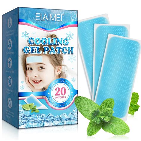 Cool Plaster Gel Packs - 20 Cooling Compresses for Fever Migraines & Heat Relief | Instant Cold ...
