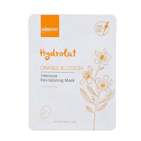 Buy MINISO Orange Blossom Intensive Revitalizing Face Masks Online at ...
