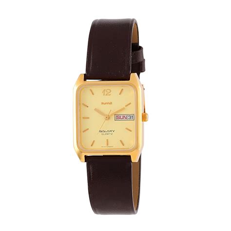 HMT Leather Galaxy Cg2G02 Ls Yellow Color Analog Watch For Men | 1 Year ...