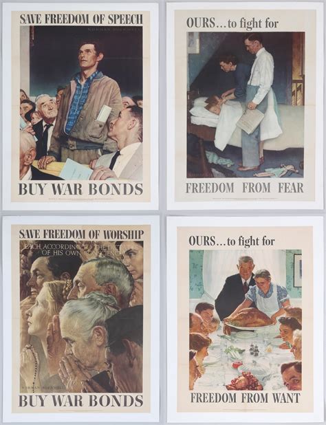 Norman Rockwell | The Four Freedoms (1943) | MutualArt