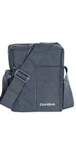 DAHSHA Nylon Stylish Small 6 Multi-Pocket Zip Closure Sling Cross Body ...