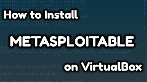 Image result for Install Metasploitable 2 VirtualBox