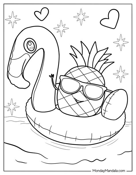 61 Summer Coloring Pages (Free PDF Printables)