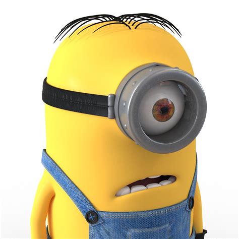 Short One Eyed Minion Pose 3 3D Model $39 - .3ds .fbx .ma .obj .max ...