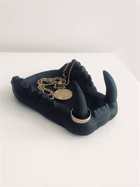 Jewelry Tray Lion Jaw, Skeleton Ring Dish, Night Stand Trinket Tray ...