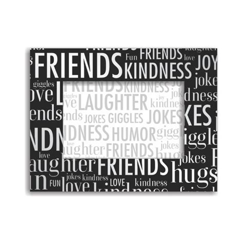 Buy Sixtrees USA Friends Overall Expression Frame, 4 by 6-inch, Black ...