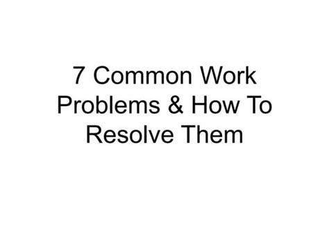 Image result for Examples of Work Problems
