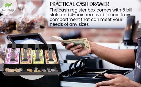HASTHIP® Cash Storage |ABS Raw Material Drawer|Storage for Cash |Cash ...