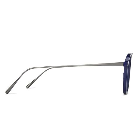 Buy Blue Gunmetal Full Rim Aviator Vincent Chase Blend Edit VC E13349 ...