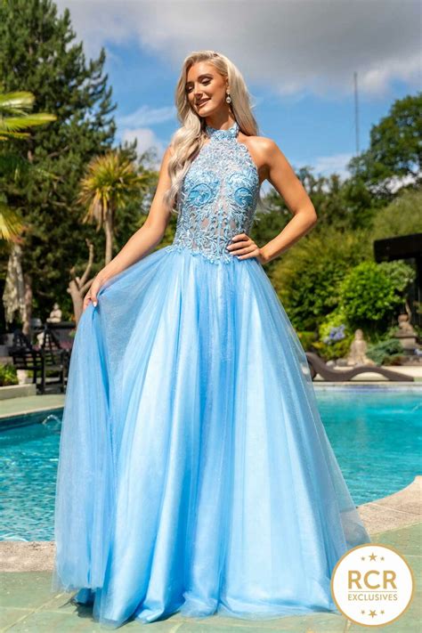 Royal Blue Ruffle Skirt Corset Top Dress | Red Carpet Ready