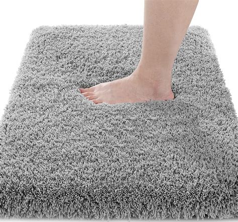 Amazon.com: Yimobra Fluffy Plush Bath Rug, Super Shaggy Soft ...