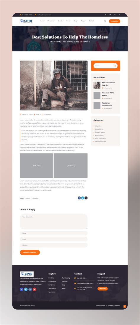 CIPRB Website UI Design on Behance