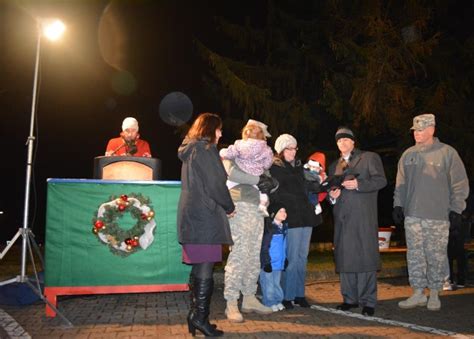 Bismarck Kaserne tree lighting flips on holiday season at USAG Ansbach ...