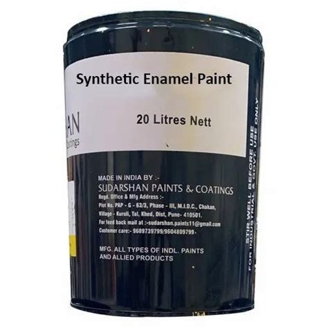 Enamel Paints - 4 L Sudarshan Synthetic Enamel Finish Paint ...