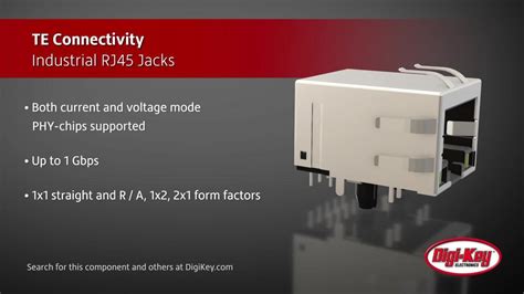 RJ45 Jacks with Integrated Magnetics - TE AMP | DigiKey