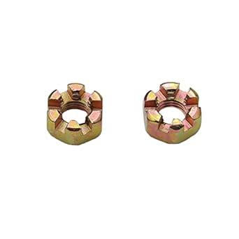 10mm M10 x 1.25 Wheel Hub Axle Castellated Nuts 50c 110cc 125cc Quad ...