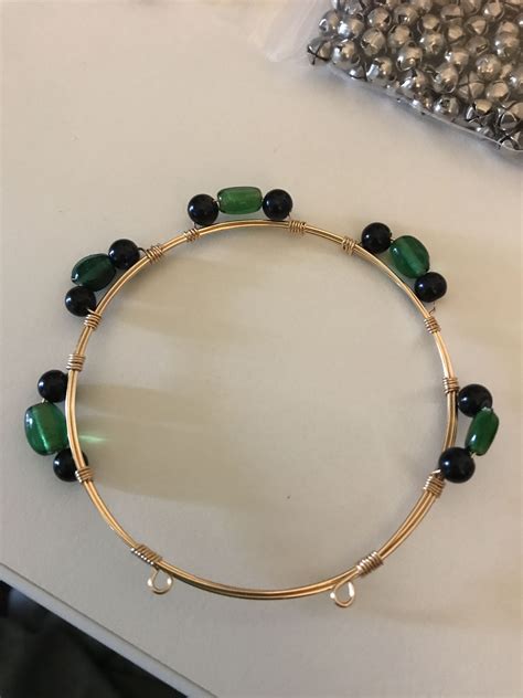 Wire wrapped bracelet