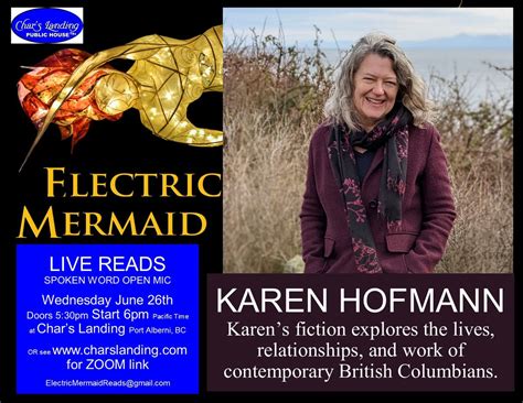 Electric Mermaid: Featuring Karen Hofmann @Chars, Char's Landing Hall ...