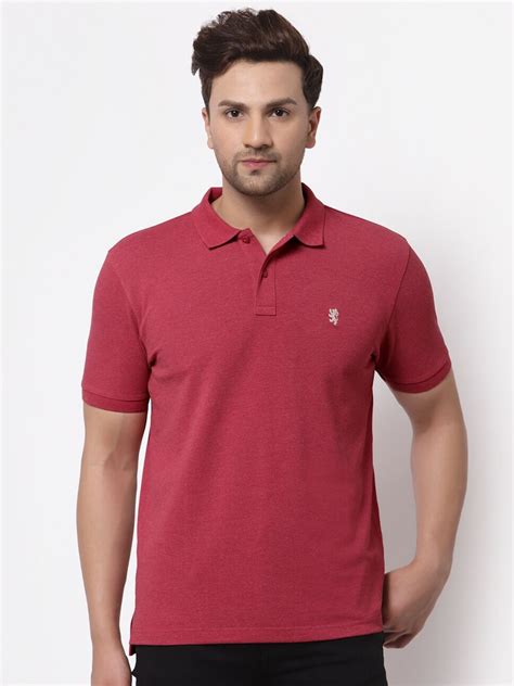 Red Tape Men Maroon Polo Collar T-shirt - Price History
