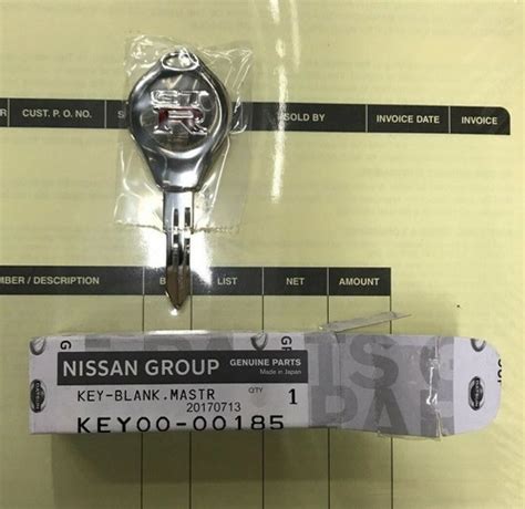 Buy Nissan KEY00-00185 OEM Key Blank Master R32 R33 Skyline GTR ...