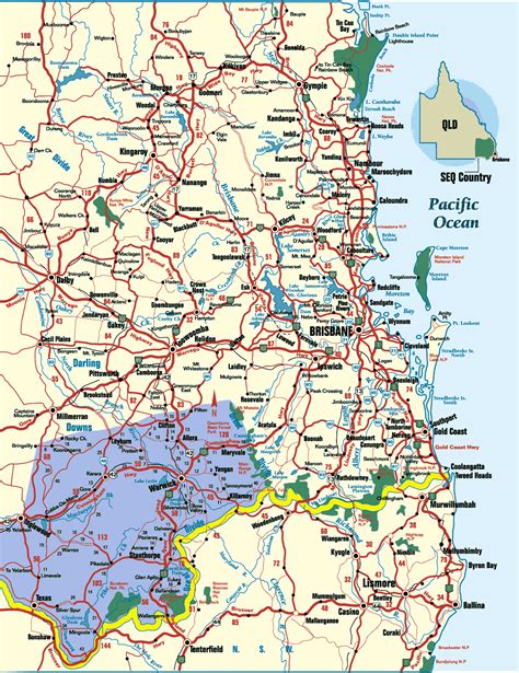 Queensland Coast Map at Clyde Salvador blog