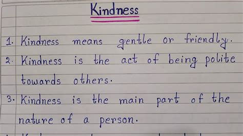 10 Lines On Kindness In English | Essay On Kindness | Easy Sentences ...