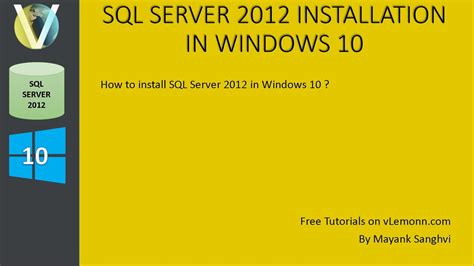 How to Install SQL Server 2012 in Windows 10 的图像结果