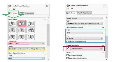 SolidWorks Hole Wizard Custom Thread 的图像结果