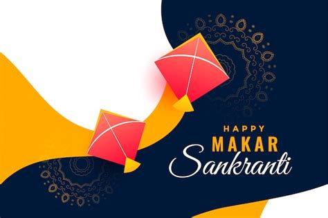 Festival fond pour makar sankranti avec cerfs-volants volants | Vecteur ...
