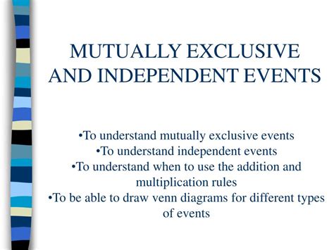 Image result for Mutually Exclusive Vs Independent Events