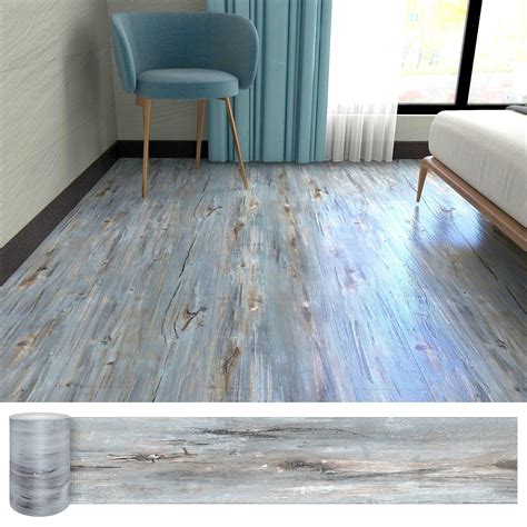 Peel and Stick Floor Tile, Waterproof Wood Grain Look Floor Tile,72 ...