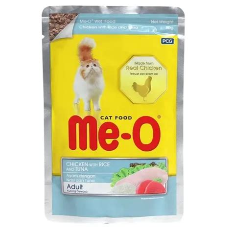ME-O CHICKEN WITH RICE & TUNA 80GM