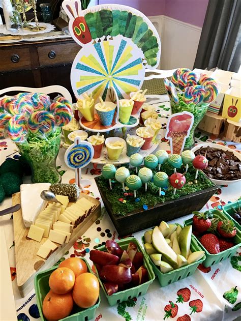 The Very Hungry Caterpillar Eric Carle birthday party ideas decorations ...