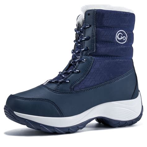 Ecetana Women Snow Boots Winter Shoes for Women Waterproof Booties ...