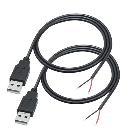 USB 2.0 Male 2 Pin Bare Wire (2Pin Bare Wire/1m) : Amazon.in: Computers ...