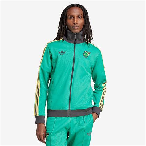 adidas Originals Jamaica BB Track Top - Court Green - Mens Clothing ...