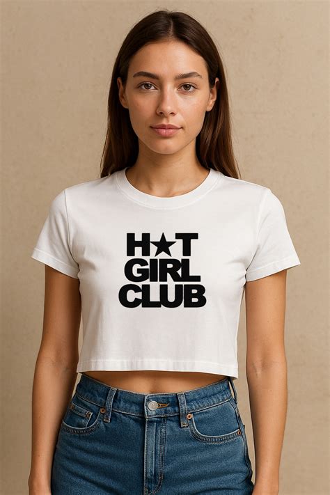 Hot Girl Club Crop Tee – Art By Ritik