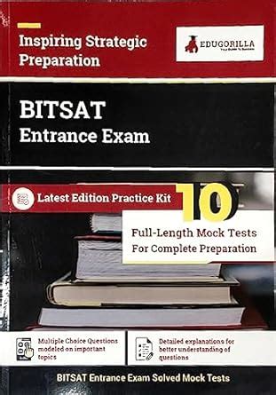 BITSAT Entrance Exam - Physics, Chemistry, Mathematics, English ...