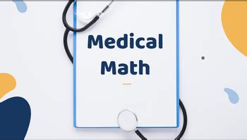 Image result for Medical Math Tutorials