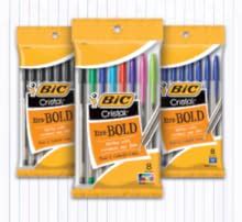 BIC MSBP241-Blu Cristal Xtra Bold Ballpoint Pen, Bold Point (1.6mm ...