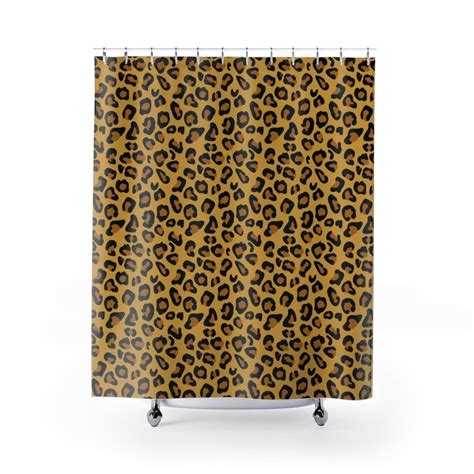 Leopard Animal Print Shower Curtains - Etsy