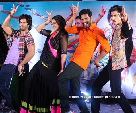Shahid Kapoor, Sonakshi Sinha, Prabhu Deva and Sonu Sood during the ...