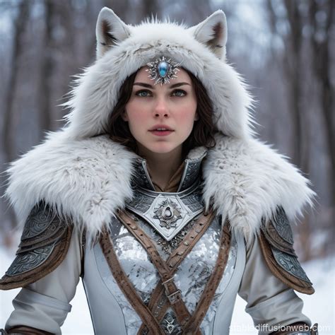 Queen Julia in Epic Ice Armor | Stable Diffusion Online